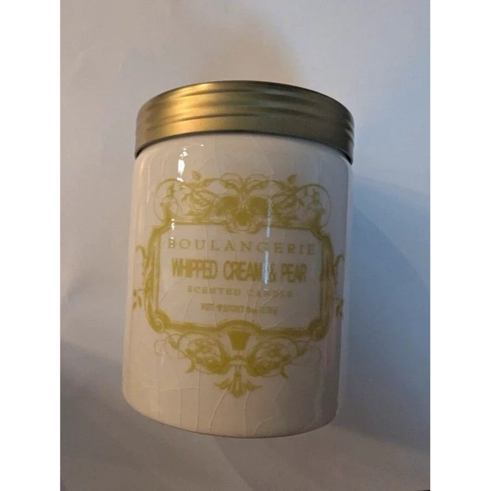 NEW Anthropologie Candle "Whipped Cream and Pear" by Boulangerie Illume HTF